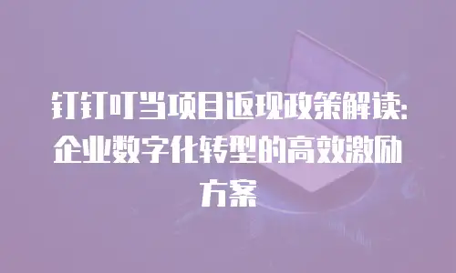 钉钉叮当项目返现政策解读：企业数字化转型的高效激励方案