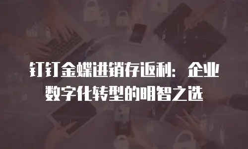 钉钉金蝶进销存返利：企业数字化转型的明智之选