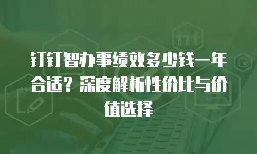钉钉智办事绩效多少钱一年合适？深度解析性价比与价值选择