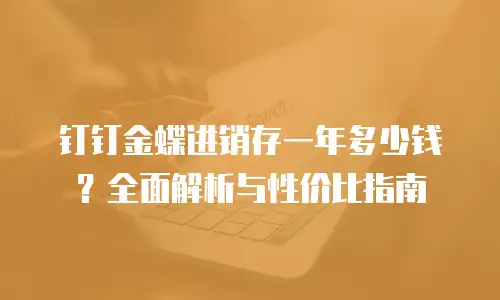 钉钉金蝶进销存一年多少钱？全面解析与性价比指南