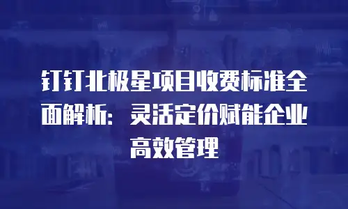 钉钉北极星项目收费标准全面解析：灵活定价赋能企业高效管理