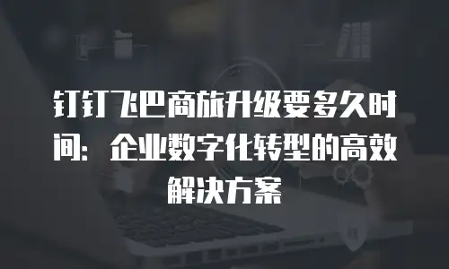 钉钉飞巴商旅升级要多久时间：企业数字化转型的高效解决方案