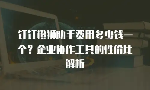 钉钉橙狮助手费用多少钱一个？企业协作工具的性价比解析