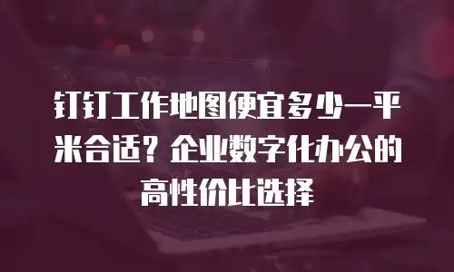 钉钉工作地图便宜多少一平米合适？企业数字化办公的高性价比选择
