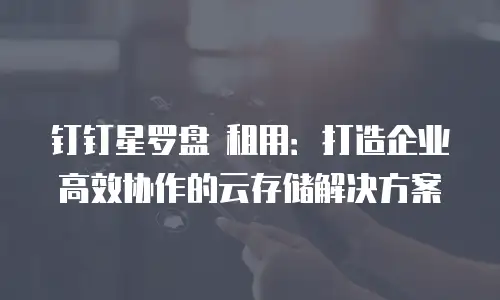 钉钉星罗盘 租用：打造企业高效协作的云存储解决方案