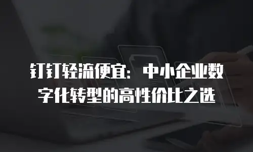 钉钉轻流便宜：中小企业数字化转型的高性价比之选
