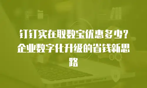 钉钉实在取数宝优惠多少？企业数字化升级的省钱新思路
