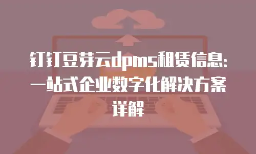 钉钉豆芽云dpms租赁信息：一站式企业数字化解决方案详解