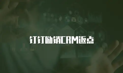 钉钉励销CRM返点