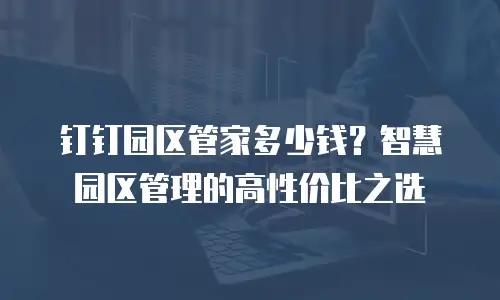 钉钉园区管家多少钱？智慧园区管理的高性价比之选