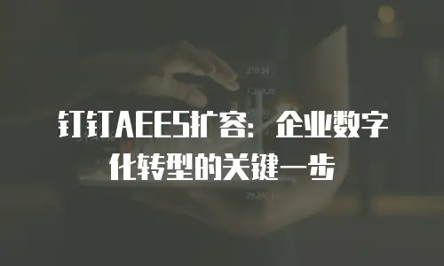 钉钉AEES扩容：企业数字化转型的关键一步