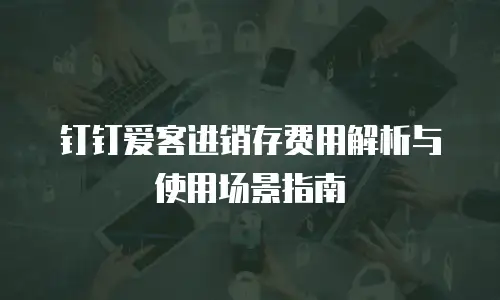 钉钉爱客进销存费用解析与使用场景指南