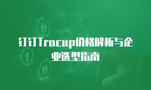 钉钉Tracup价格解析与企业选型指南