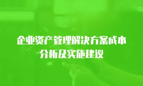 企业资产管理解决方案成本分析及实施建议