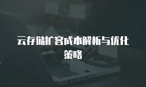 云存储扩容成本解析与优化策略