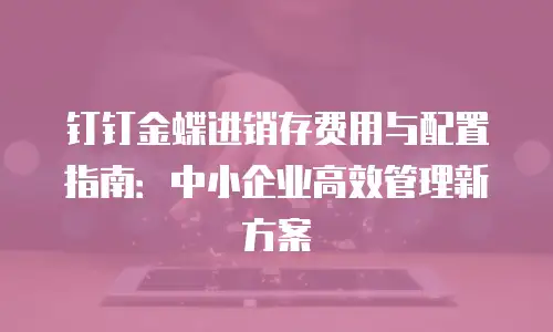 钉钉金蝶进销存费用与配置指南：中小企业高效管理新方案