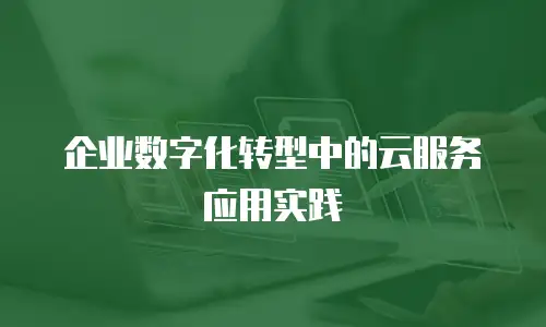 企业数字化转型中的云服务应用实践