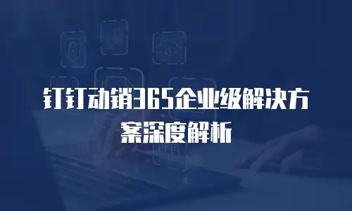 钉钉动销365企业级解决方案深度解析