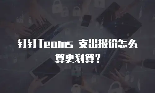 钉钉Teams 支出报价怎么算更划算？