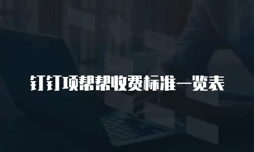 钉钉项帮帮收费标准一览表