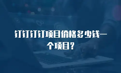 钉钉钉钉项目价格多少钱一个项目？
