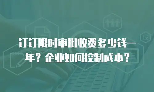 钉钉限时审批收费多少钱一年？企业如何控制成本？