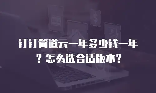 钉钉简道云一年多少钱一年？怎么选合适版本？