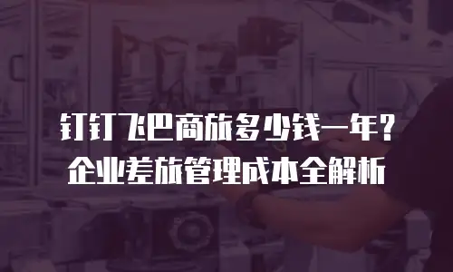 钉钉飞巴商旅多少钱一年？企业差旅管理成本全解析