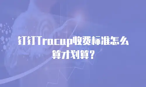 钉钉Tracup收费标准怎么算才划算？