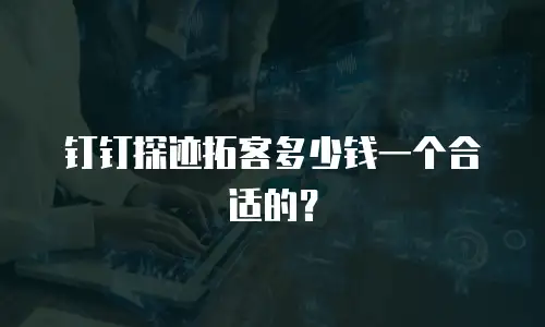 钉钉探迹拓客多少钱一个合适的？