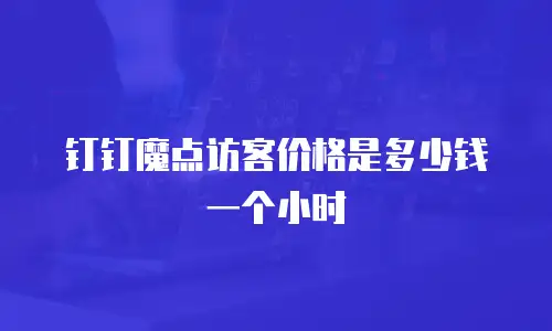 钉钉魔点访客价格是多少钱一个小时