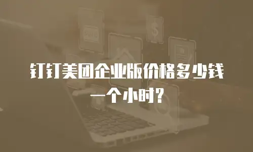 钉钉美团企业版价格多少钱一个小时？