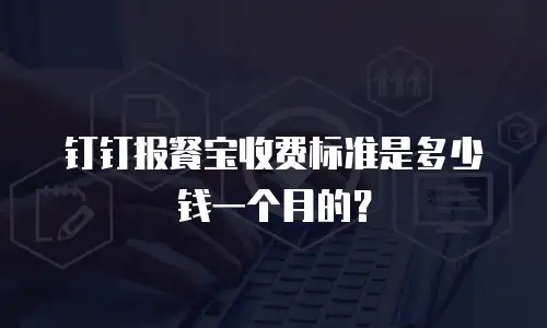 钉钉报餐宝收费标准是多少钱一个月的？