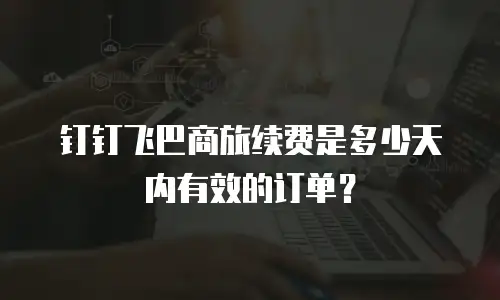 钉钉飞巴商旅续费是多少天内有效的订单？