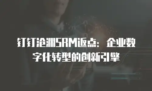 钉钉沧渊SRM返点：企业数字化转型的创新引擎