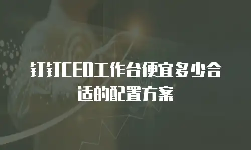 钉钉CEO工作台便宜多少合适的配置方案