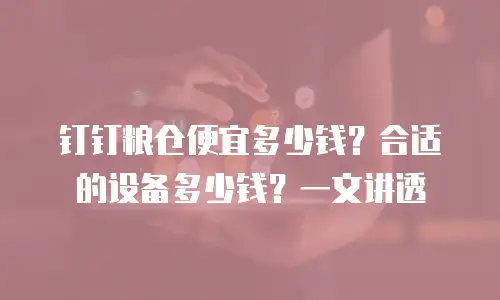 钉钉粮仓便宜多少钱？合适的设备多少钱？一文讲透