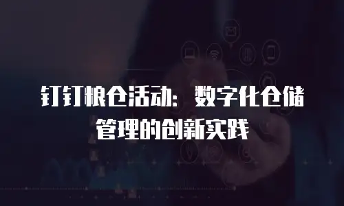 钉钉粮仓活动：数字化仓储管理的创新实践