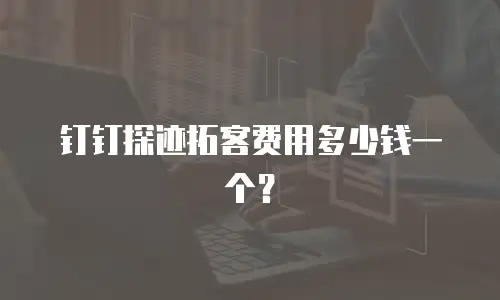 钉钉探迹拓客费用多少钱一个？