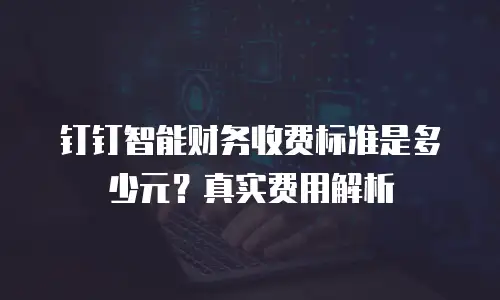 钉钉智能财务收费标准是多少元？真实费用解析