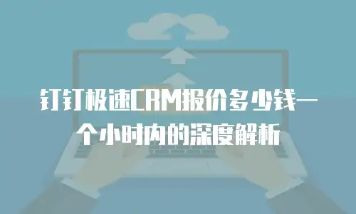 钉钉极速CRM报价多少钱一个小时内的深度解析