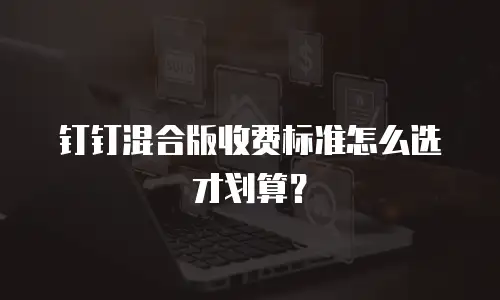 钉钉混合版收费标准怎么选才划算？