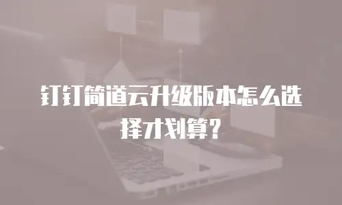 钉钉简道云升级版本怎么选择才划算？