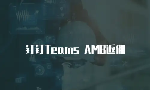 钉钉Teams AMB返佣