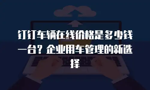 钉钉车辆在线价格是多少钱一台？企业用车管理的新选择