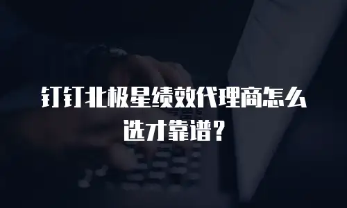 钉钉北极星绩效代理商怎么选才靠谱？