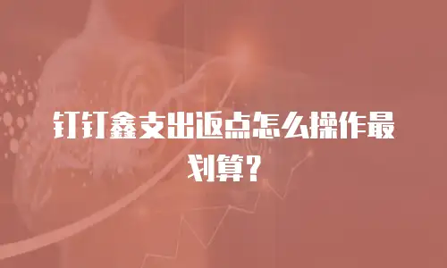 钉钉鑫支出返点怎么操作最划算？