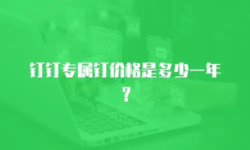 钉钉专属钉价格是多少一年？
