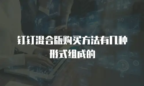 钉钉混合版购买方法有几种形式组成的