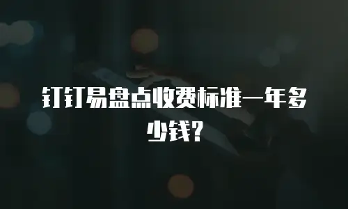 钉钉易盘点收费标准一年多少钱？